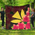 Hawaiian Kanaka Plumeria Polynesian Premium Quilts - AH Black - Polynesian Pride