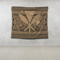 Hawaiian Kanaka Polynesian Tribal Tapestry Reggae Color Gold AH - Polynesian Pride