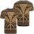 Hawaiian Kanaka Polynesian Tribal T Shirt Reggae Color Gold Unisex Black - Polynesian Pride