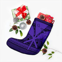 Hawaiian Kanaka Polynesian Tribal Christmas Stocking Reggae Color Purple AH - Polynesian Pride