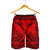 Hawaiian Kanaka Polynesian Tribal Men's Shorts Reggae Color Red AH - Polynesian Pride