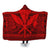 Hawaiian Kanaka Polynesian Tribal Hooded Blanket Reggae Color Red AH Hooded Blanket White - Polynesian Pride