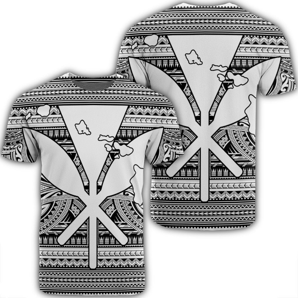 Hawaiian Kanaka Polynesian Tribal T Shirt Reggae Color White Unisex Black - Polynesian Pride