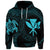 Custom Hawaiian Kanaka Turtle Polynesian Hoodie Blue - Polynesian Pride