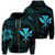 Hawaiian Kanaka Turtle Polynesian Zip Hoodie Blue Unisex Art - Polynesian Pride