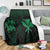 Hawaiian Kanaka Turtle Polynesian Premium Blankets Green AH - Polynesian Pride