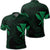 Hawaiian Kanaka Turtle Polynesian Polo Shirt Green Unisex Black - Polynesian Pride