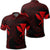 Hawaiian Kanaka Turtle Polynesian Polo Shirt Red Unisex Black - Polynesian Pride