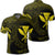 Hawaiian Kanaka Turtle Polynesian Polo Shirt Yellow Unisex Black - Polynesian Pride