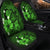 Hawaiian Map Big Turtle Hibiscus Plumeria Tribal Polynesian Car Seat Covers - Green - AH - Polynesian Pride