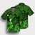 Hawaiian Map Big Turtle Hibiscus Plumeria Tribal Polynesian Hawaiian Shirt - Green - AH - Polynesian Pride