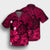 Hawaiian Map Big Turtle Hibiscus Plumeria Tribal Polynesian Hawaiian Shirt - Pink - AH - Polynesian Pride