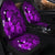 Hawaiian Map Big Turtle Hibiscus Plumeria Tribal Polynesian Car Seat Covers - Purple - AH - Polynesian Pride