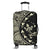 Hawaiian Map Gecko Tattoo Kakau Polynesian Luggage Covers Beige AH Black - Polynesian Pride