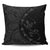 Hawaiian Map Gecko Tattoo Kakau Polynesian Pillow Covers Gray AH Pillow Covers Black - Polynesian Pride