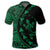 Hawaiian Map Gecko Tattoo Kakau Polynesian Polo Shirt Green - Polynesian Pride