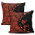 Hawaiian Map Gecko Tattoo Kakau Polynesian Pillow Covers Orange AH - Polynesian Pride