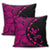 Hawaiian Map Gecko Tattoo Kakau Polynesian Pillow Covers Pink AH - Polynesian Pride