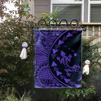 Hawaiian Map Gecko Tattoo Kakau Polynesian Flag Purple AH - Polynesian Pride