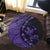 Hawaiian Map Gecko Tattoo Kakau Polynesian Round Carpet Purple AH - Polynesian Pride