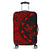 Hawaiian Map Gecko Tattoo Kakau Polynesian Luggage Covers Red AH Black - Polynesian Pride