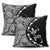 Hawaiian Map Gecko Tattoo Kakau Polynesian Pillow Covers White AH - Polynesian Pride