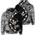 Hawaiian Map Gecko Tattoo Kakau Polynesian Zip Hoodie White Unisex Art - Polynesian Pride
