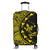 Hawaiian Map Gecko Tattoo Kakau Polynesian Luggage Covers Yellow AH Black - Polynesian Pride