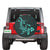 Hawaiian Map Hammerhead Shark Polynesian Spare Tire Cover Turquoise AH Turquoise - Polynesian Pride