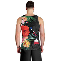 Hawaiian Map Hawaii Flag Hibiscus Polynesian Tank Top AH - Polynesian Pride