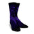 Hawaiian Map Heart Hula Girl Hibiscus Purple Polynesian Crew Socks - AH - Polynesian Pride