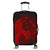 Hawaiian Map Heart Hula Girl Hibiscus Red Polynesian Luggage Covers - AH Black - Polynesian Pride