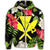 Hawaiian Map Heart Kanaka Hibiscus Polynesian Zip Hoodie - Polynesian Pride