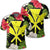 Hawaiian Map Heart Kanaka Hibiscus Polynesian Polo Shirt Unisex Black - Polynesian Pride