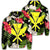 Hawaiian Map Heart Kanaka Hibiscus Polynesian Zip Hoodie Unisex Art - Polynesian Pride