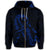 Hawaiian Map Heart Ribbon Cancer Hibiscus Blue Polynesian Zip Hoodie - Polynesian Pride