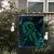 Hawaiian Map Heart Ribbon Cancer Hibiscus Green Polynesian Flag - AH - Polynesian Pride