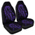 Hawaiian Map Heart Ribbon Cancer Hibiscus Purple Polynesian Car Seat Covers - AH Universal Fit Black - Polynesian Pride