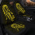 Hawaiian Map Heart Ribbon Cancer Hibiscus Yellow Polynesian Car Seat Covers - AH - Polynesian Pride