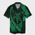 Hawaiian Map Hibiscus Turtle Fish Hook Polynesian Hawaiian Shirt Green - AH Unisex Black - Polynesian Pride