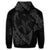 Hawaiian Map Hibiscus Turtle Fish Hook Polynesian Zip Hoodie Grey - Polynesian Pride