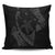 Hawaiian Map Hibiscus Turtle Fish Hook Polynesian Pillow Covers Grey - AH Pillow Covers Black - Polynesian Pride