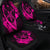 Hawaiian Map Hibiscus Turtle Fish Hook Polynesian Car Seat Covers Pink - AH - Polynesian Pride