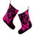 Hawaiian Map Hibiscus Turtle Fish Hook Polynesian Christmas Stocking Pink - AH - Polynesian Pride