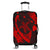 Hawaiian Map Hibiscus Turtle Fish Hook Polynesian Luggage Covers Red - AH Black - Polynesian Pride