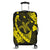 Hawaiian Map Hibiscus Turtle Fish Hook Polynesian Luggage Covers Yellow - AH Black - Polynesian Pride