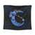 Hawaiian Map Hibiscus Turtle Polynesian Moon Tapestry Blue - AH Wall Tapestry Black - Polynesian Pride