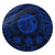 Hawaiian Map Honu Hibiscus Tropic Blue Polynesian Round Carpet - AH Round Carpet Luxurious Plush - Polynesian Pride