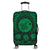 Hawaiian Map Honu Hibiscus Tropic Green Polynesian Luggage Covers - AH Black - Polynesian Pride