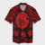 Hawaiian Map Honu Hibiscus Tropic Red Polynesian Hawaiian Shirt - AH Unisex Black - Polynesian Pride